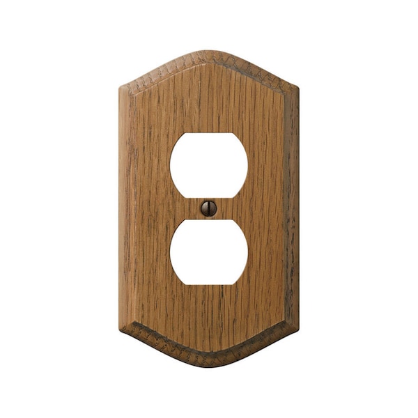 Amerelle Wall Plate, Number of Gangs: 1 gang Wood, Brown 701D - main